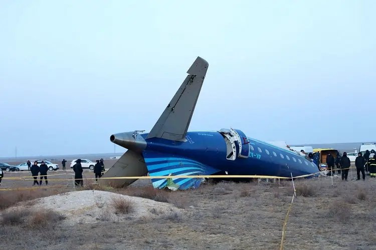 Image for Azerbaijan Airlines flight to Russia turns back to Baku after airspace closure, TASS says