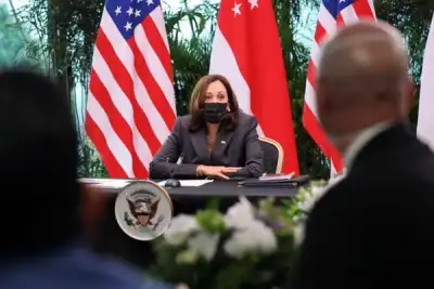 Image for Kamala Harris says China intimidates to back South China Sea claims