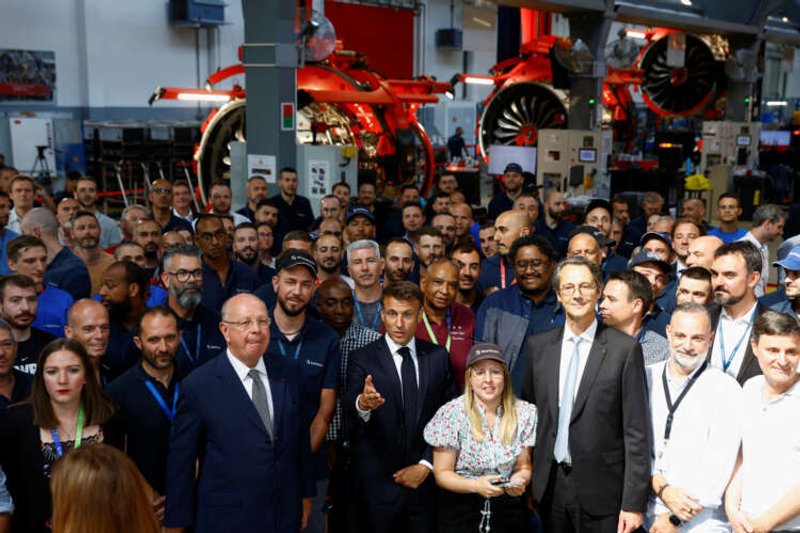 Image for France’s Macron vows to boost sustainable aviation fuel production