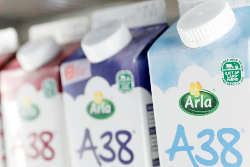 Arla Foods logo with dairy products, reflecting revenue growth in 2025 - Global Banking & Finance Review