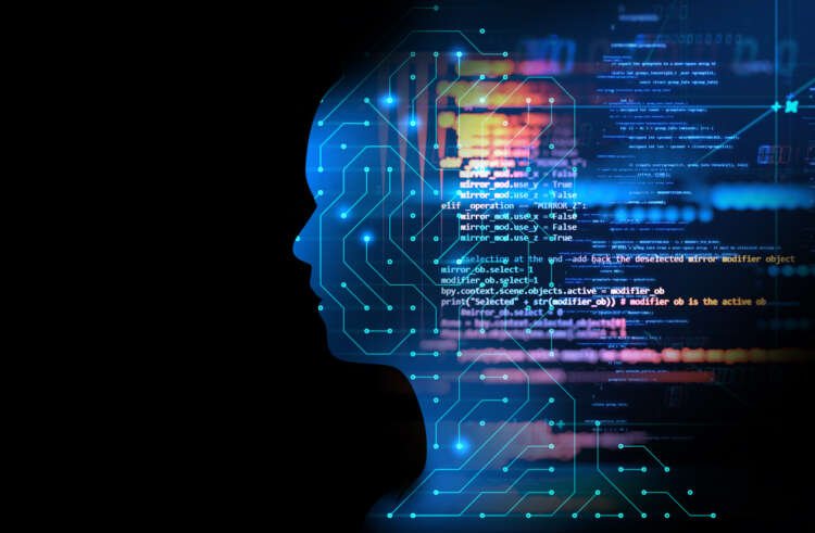 Composite AI integration in banking with virtual human silhouette - Global Banking & Finance Review