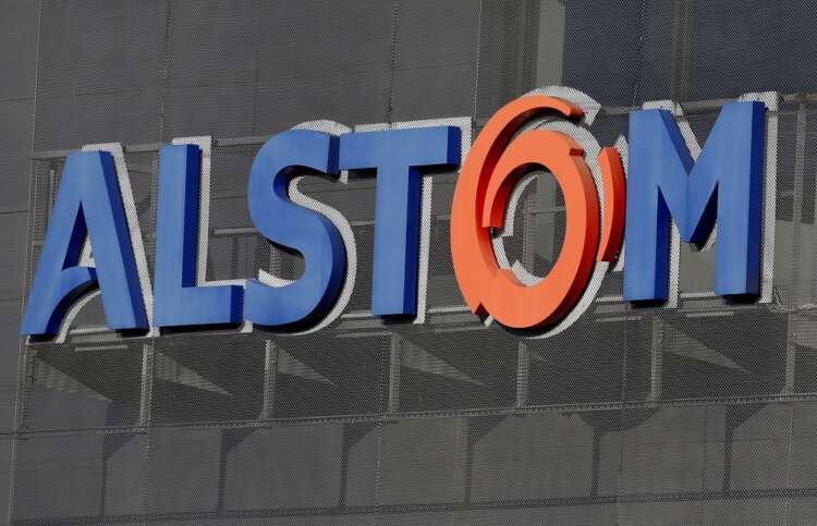 Alstom logo at Semeac plant illustrating the company's profit growth - Global Banking & Finance Review