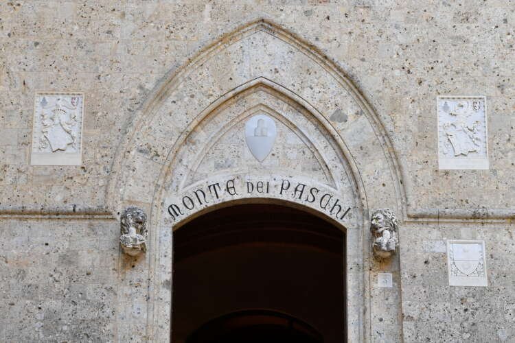 Monte dei Paschi bank building in Siena, Italy, relevant to MPS sale news - Global Banking & Finance Review