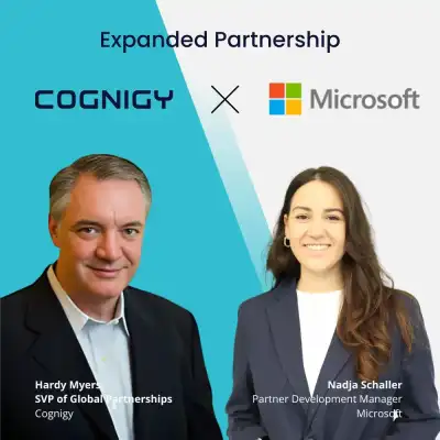Image for Cognigy Reaches Microsoft Solutions Partner with Certified Software, Empowering Azure Customers with Agentic Enterprise AI Agents