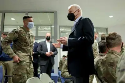 Image for In Poland, Biden visits U.S. troops on NATO eastern flank