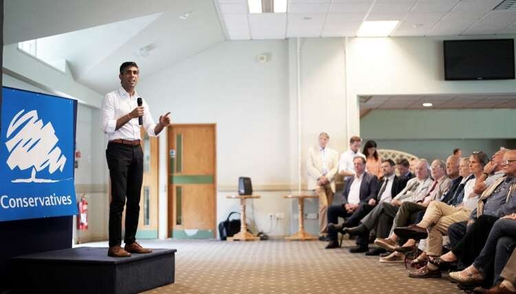 Rishi Sunak speaking during UK leadership campaign, discussing early contest days - Global Banking & Finance Review