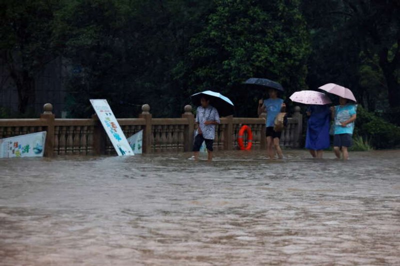 Image for China orders immediate review of subway flood controls as rains continue