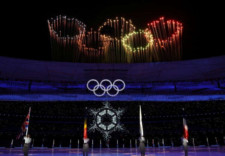 Fireworks illuminate the Bird's Nest stadium during the Beijing 2022 Olympics closing ceremony - Global Banking & Finance Review