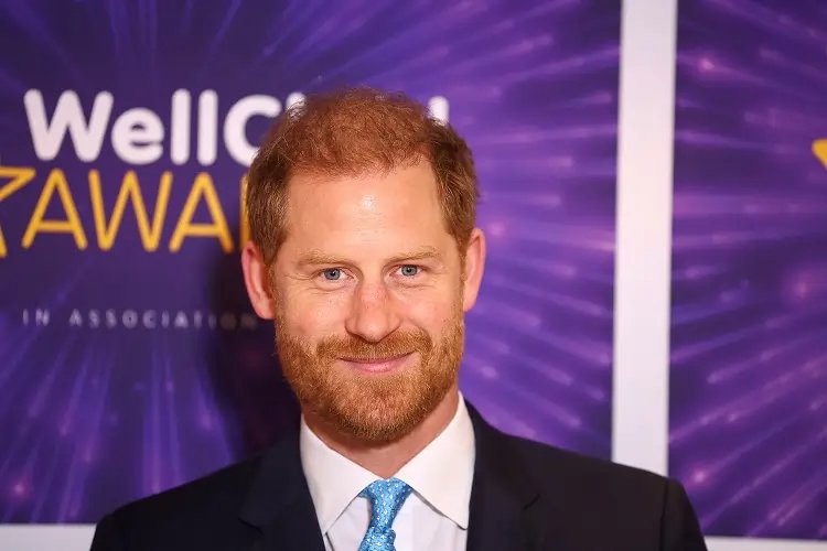 Image for All smiles, Prince Harry returns to the UK for children’s charity event