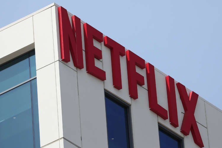 FILE PHOTO: The Netflix logo is seen on the company’s office in Hollywood, Los Angeles