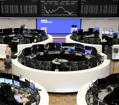 Image for European shares mark strong end to nervous week