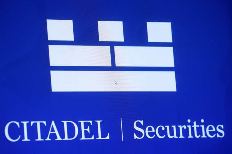 Citadel's logo on NYSE screen representing its global hiring expansion - Global Banking & Finance Review