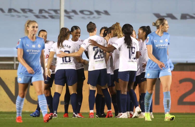 Image for Soccer-Chelsea, Brighton and Arsenal win big as Spurs beat Man City in WSL