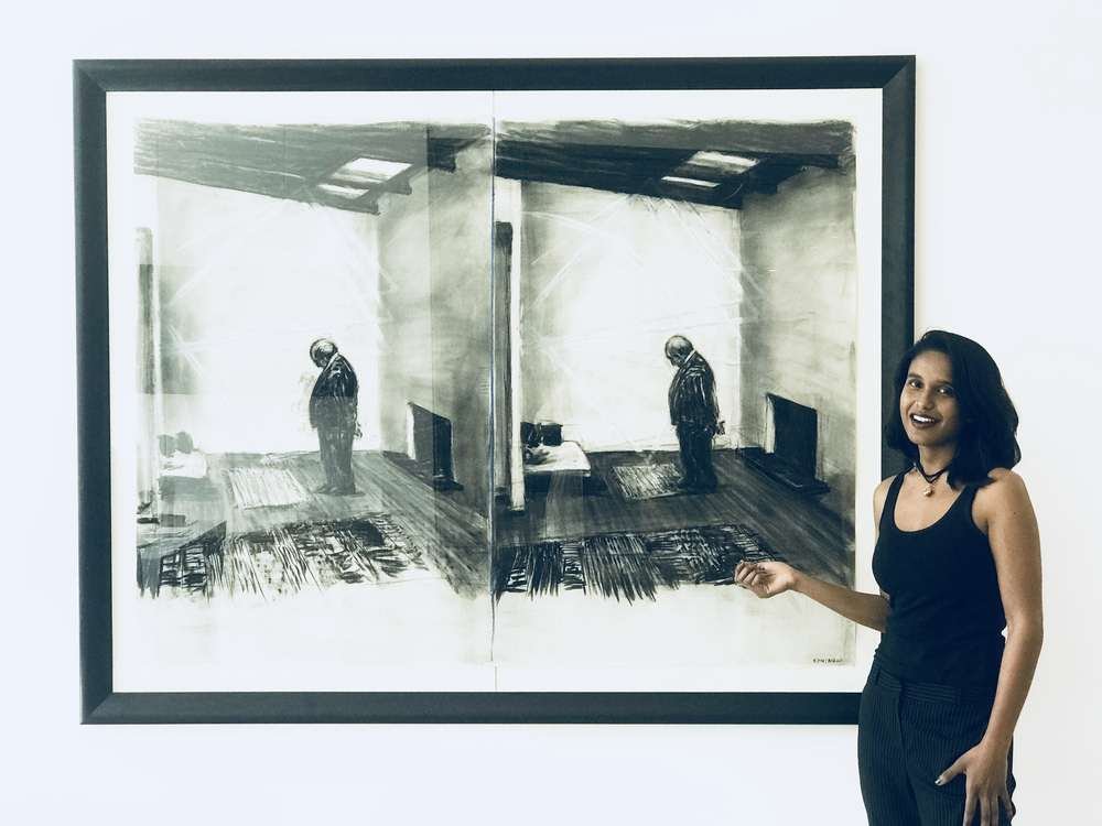 Charcoal drawing by William Kentridge, son of Mandela's lawyer, featured in Aspire Art Auctions - Global Banking & Finance Review