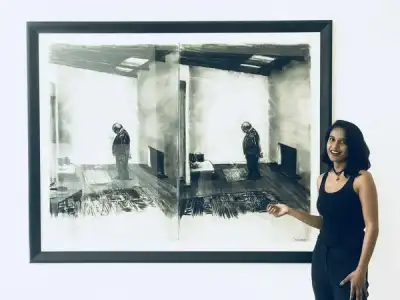 Image for Drawing by son of lawyer who saved Mandela from the gallows for sale with aspire art auctions