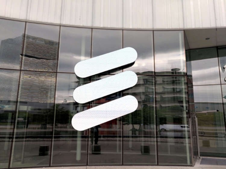 Ericsson logo at headquarters symbolizing divestment of Russian operations - Global Banking & Finance Review