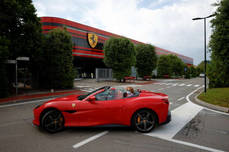 Image for Ferrari flaunts its latest models on the catwalk