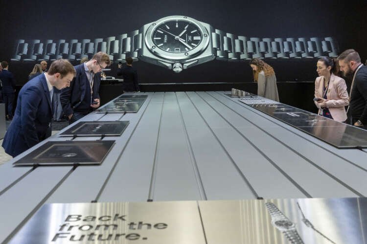 Luxury watches displayed at the IWC booth during Watches and Wonders - Global Banking & Finance Review