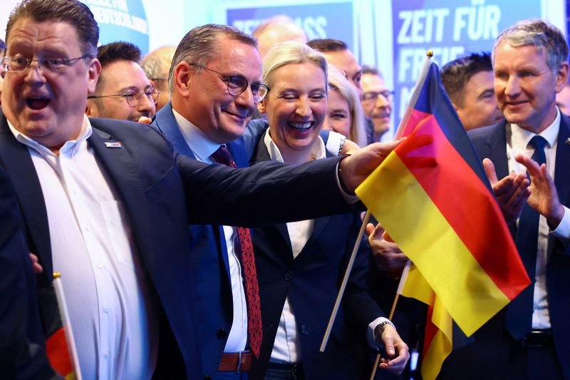 German far-right party supporters celebrating election success - Global Banking & Finance Review
