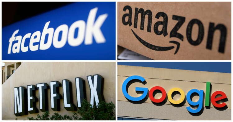 Logos of Facebook, Amazon, Netflix, and Google representing growth stocks - Global Banking & Finance Review