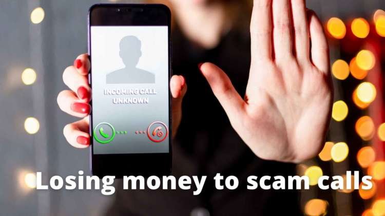 Illustration of a person frustrated by scam calls affecting finances - Global Banking & Finance Review
