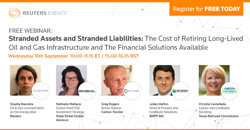 Image for Reuters Events Free Webinar – Stranded Liabilities and Stranded Assets