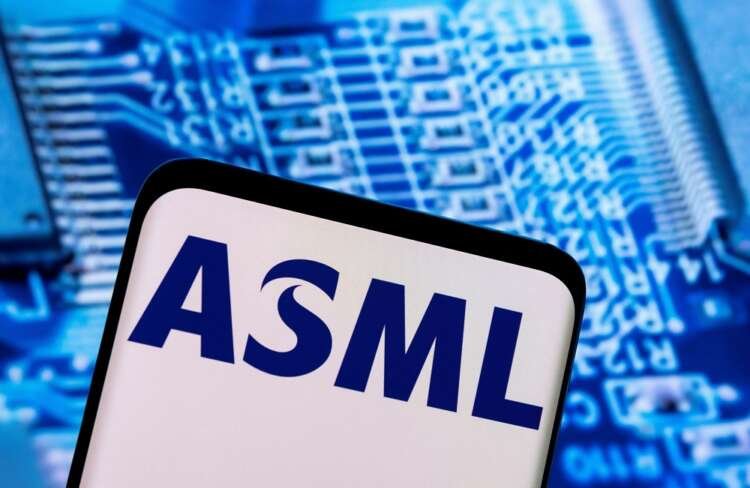 ASML logo and financial data visualization related to Q3 earnings report - Global Banking & Finance Review