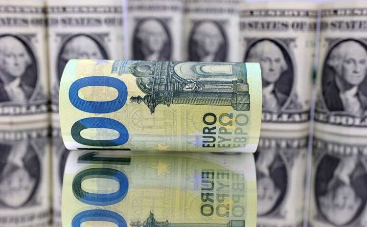 Image for Dollar trims gains vs euro after U.S. inflation data