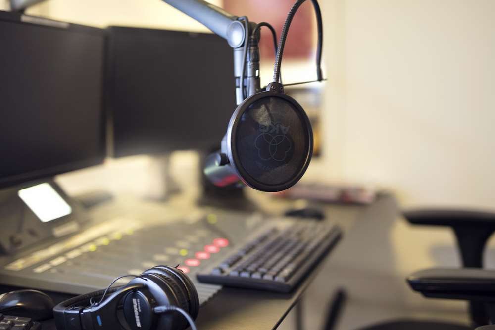 Radio studio setup with microphones and equipment for starting a radio station - Global Banking & Finance Review