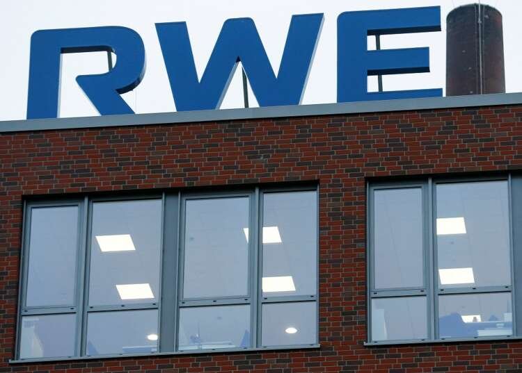 RWE logo at headquarters, representing their acquisition of gas-fired plant - Global Banking & Finance Review
