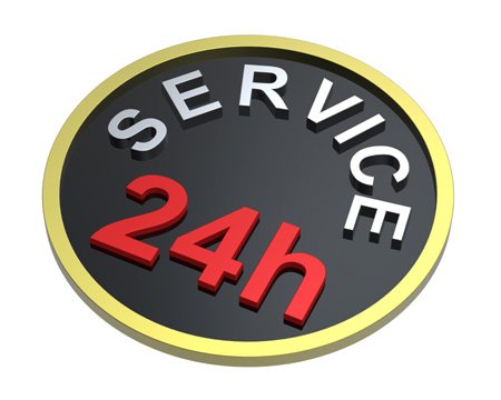24 hours service sign GkrVt