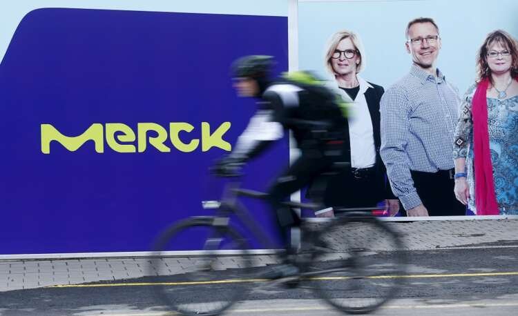 Merck KGaA logo displayed at their facility, highlighting semiconductor investment in China - Global Banking & Finance Review