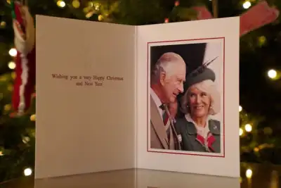 Image for King Charles releases photo for first Christmas card as monarch