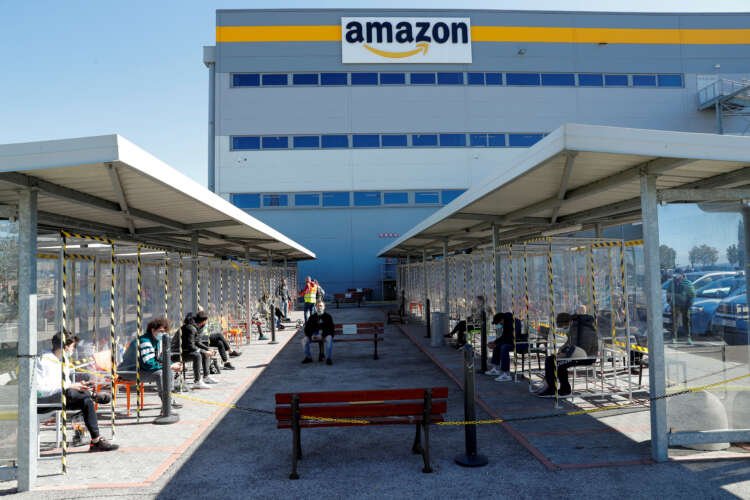 Image for Amazon will not cut jobs in Italy, unions say after meeting