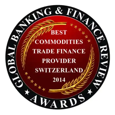 Image for GLOBAL BANKING & FINANCE REVIEW NAMES SCCF STRUCTURED COMMODITY & CORPORATE FINANCE AS BEST COMMODITIES TRADE FINANCE PROVIDER SWITZERLAND 2014