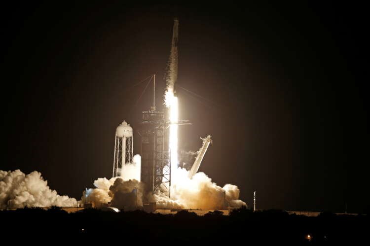 Image for First all-civilian crew launched into orbit aboard SpaceX rocket ship