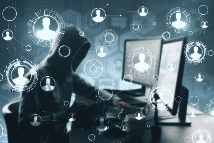 Social network and phishing concept