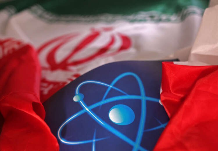 Illustration of atomic symbol merged with Iranian flag, symbolizing nuclear crisis - Global Banking & Finance Review