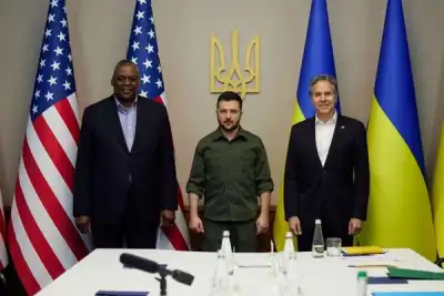 Image for U.S. says Moscow has ‘failed’ in war aims, pledges more military aid to Ukraine