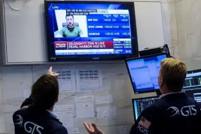 Image for Global equities, U.S. yields rise on Ukraine peace hopes, Fed rate hike