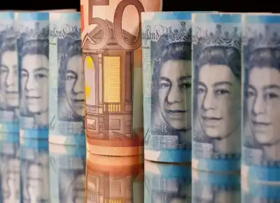 Image for Sterling flirts with three-month high vs euro