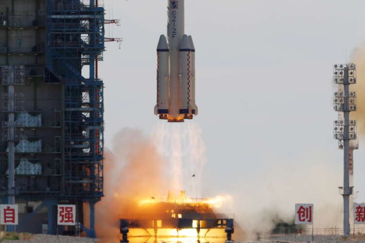 Rocket carrying the Shenzhou-12 spacecraft and three astronauts takes off from Jiuquan Satellite Launch Center
