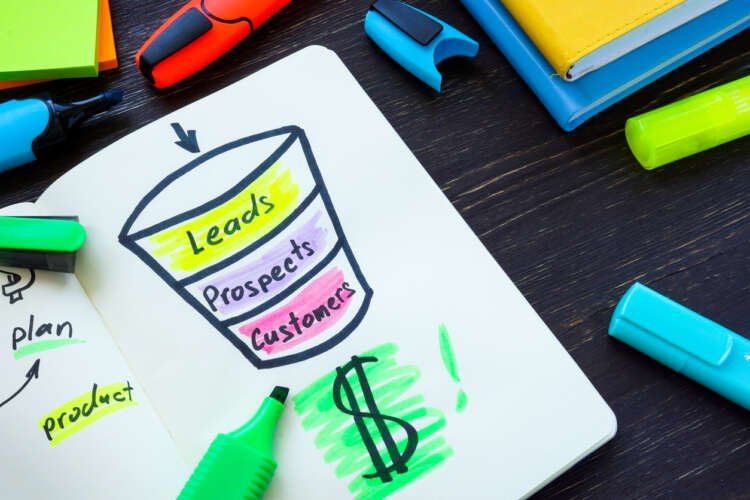 Illustration of a sales funnel showing leads, prospects, and customers - Global Banking & Finance Review