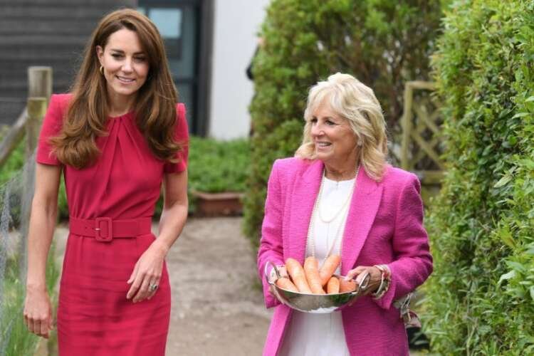 Image for Jill Biden rubs shoulders with royalty on British visit