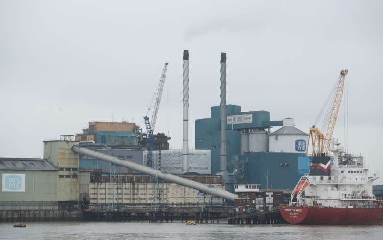 The factory of Tate & Lyle Sugars is seen in London