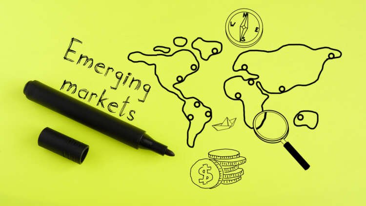 Map of emerging markets highlighting currency challenges in global finance - Global Banking & Finance Review