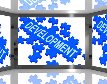 development on screen shows