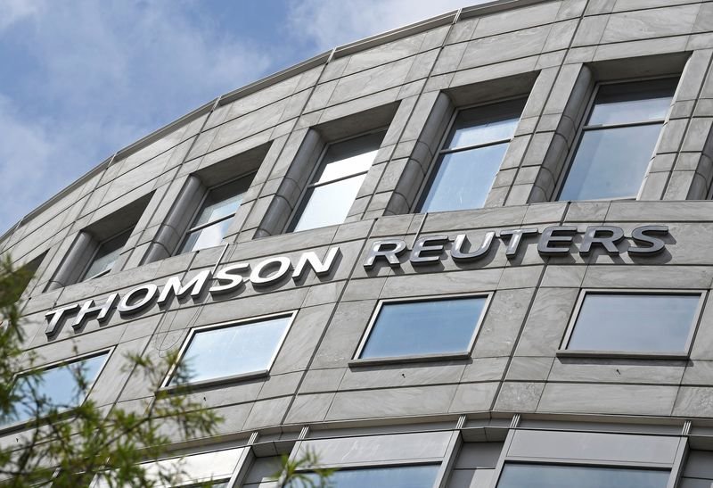 Thomson Reuters logo with AI and copyright symbols - Global Banking & Finance Review