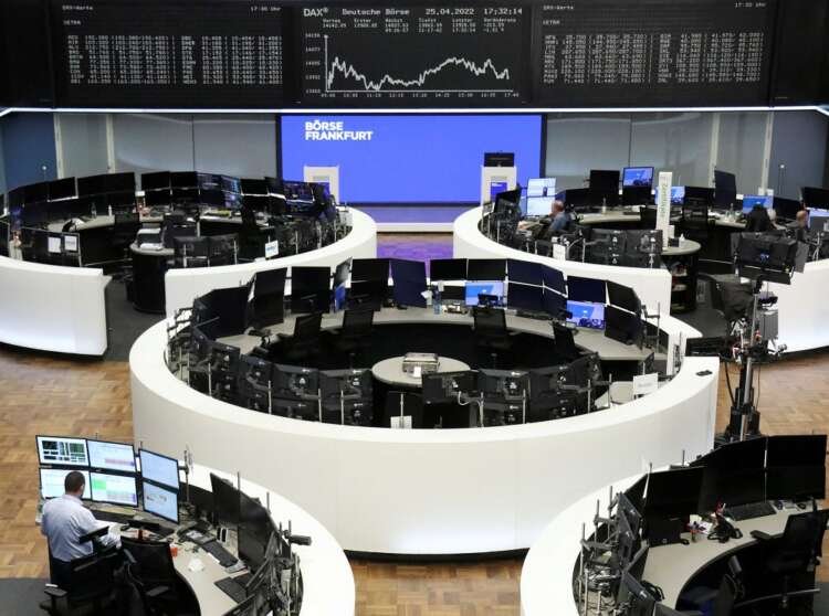German share price index DAX graph is pictured at the stock exchange in Frankfurt