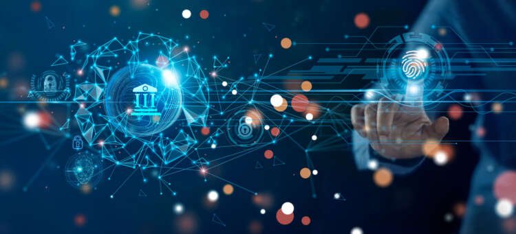 Businessman using fingerprint identification for secure banking access - Global Banking & Finance Review